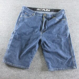 Dickies Cargo Shorts Mens 40 Blue Denim Flex 12 Inseam Relaxed Workwear Pockets